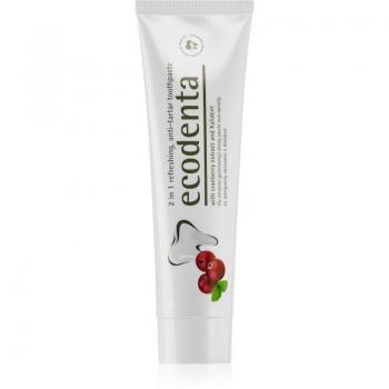 Pasta de Dientes Ecodenta 2 en 1 Antisarro Refrescante con Fluor y Sabor a Cranberry 100 ml