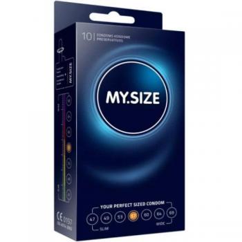 My.Size 57mm Natural Latex Condoms - 10 PCS