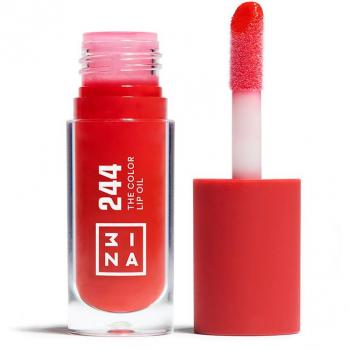 3INA The Color Lip Oil - Aceite Hidratante Para Labios Tono 244 - Classic Rich Red, Sheer 4 Ml