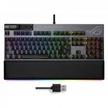 Teclado Mecánico Gaming ASUS ROG Strix Flare II Animate Filaire RGB con Switch NX Red y Reposap muñecas Luminoso AZERTY
