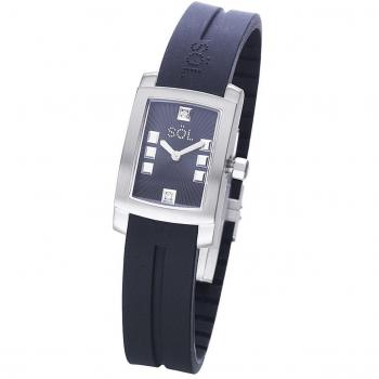 Reloj de Sol Mujer Analógico Cuarzo con Correa de Caucho 10011/4