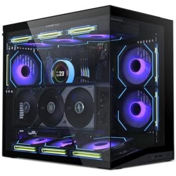 Caja PC Lian Li O11 Dynamic Mini V2 - Torre Midi ATX Compacta con Vidrio Templado y Diseño de Dos Cámaras, Color Negro