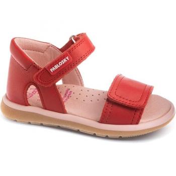 Sandalias Bebé Niña Pablosky de Piel Rojo 030960