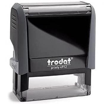 Trodat 4912 P4 G - Sello entintado, 47 x 18 mm, color gris