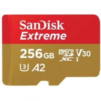 SanDisk Extreme 256GB MicroSDXC UHS-I Class 10 Memory Card