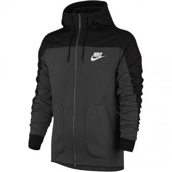 Nike M Nsw Av15 Hoodie Fz Ssnl - Sudadera para hombre, color gris, talla XL