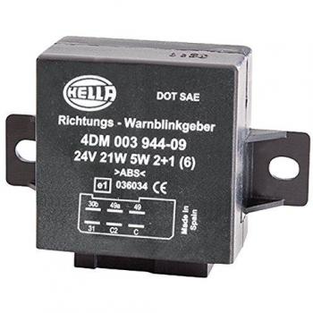 HELLA 4DM 003 944-091 Relé de intermitencia - 24V - 6polos - atornillado - eléctrico - con soporte