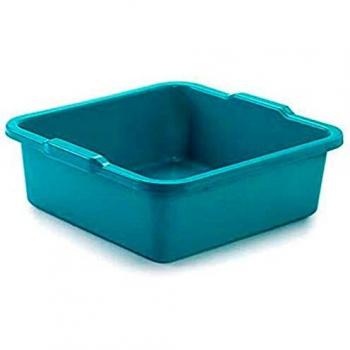 PlasticForte - Cesta cuadrada para lavar la ropa de la bañera, cesta para lavar platos, coleccionistas, juguetes, almacenamiento
