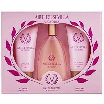 Poseidon Mujer Set de Belleza Edición Victoria - Body Milk, Eau de Toilette, Gel de Baño