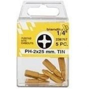 BIANDITZ - Punta Philips 1/4'' Tin 5 U Bianditz 1X25 Mm