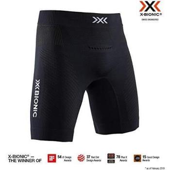X-BIONIC Invent 4.0 Men's Running Shorts (Opal Black/Artic White)