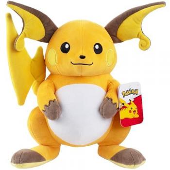 Peluche Pokémon Raichu 25cm, color amarillo, tamaño 25 cm