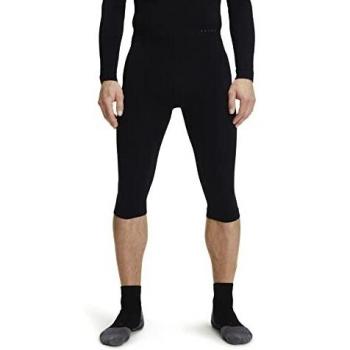 FALKE Warm Collant Legging 3/4 Pantalón Interior Deportivo Hombre Ropa Interior Térmica Negro Azul