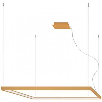 Plafón LED integrado Nelya Integrado Aluminio Oro 1 bombilla 150cm