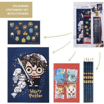 Set Papelería Coloreable Harry Potter Blue - Cerdá