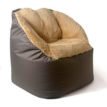 Sako Bolso Puf Fluffy Marrón XXL 140 x 90 cm