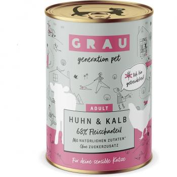 Grau Gourmet sin cereales 6 x 400 g - Pollo y ternera