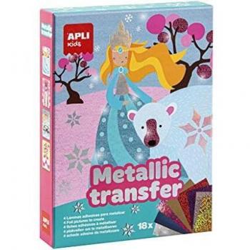 APLI Kids- Princesas Juego con Papel Metalizado Transferible, Multicolor