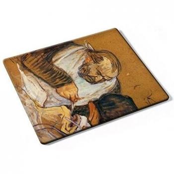 Toulouse Lautrec - Doctor Pean Operates, Designer Almohadilla del Ratón Mouse Mouse Pad con Diseño Colorido. Auténtica Alfombrilla de 250 x 190 mm. Tamaño Ideal de Media para el Uso Diario.