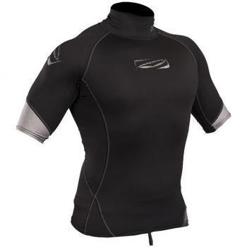 Gul 2018 Xola Short Sleeve Rash Vest Black RG0338-B4 Sizes- - Xxlarge