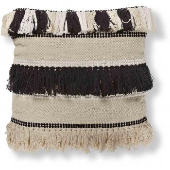 Kave Home Funda cojín Frinn Negro