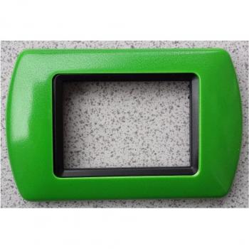 Placa de ABS Compatible para Serie Living International - Verde Claro - 7 Foros