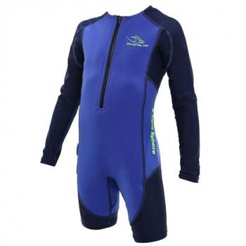 Aquasphere Shorty Junior Stingray Hp2 Azul Niño Niños - Traje de neopreno corto para niños, color azul, ideal para actividades acuáticas, diseño ergonómico que permite libertad de movimiento, material resistente y duradero, fácil