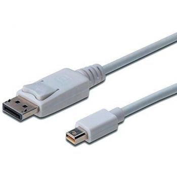 Cable de Conexión DisplayPort Digitus con Bloqueo, 2m - Blanco