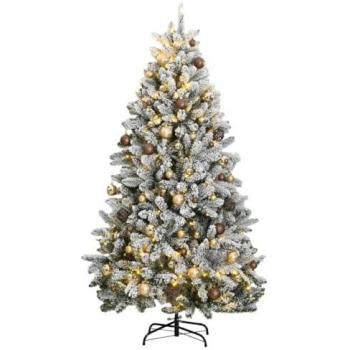 Árbol de Navidad artificial con bisagras 300 LED y bolas 300 cm