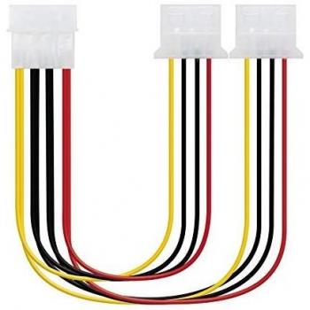 Cable de Alimentación Duplicador Molex 5.25 Macho a 2x5.25 Hembra - 20cm
