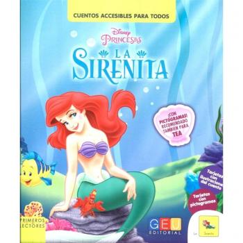 Cuentos Disney con Pictogramas: La Sirenita | Actividades con Tarjetas para Construir Oraciones | Educación Infantil | Editorial GEU - Aa.vv