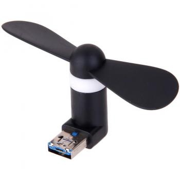 2 En 1 Portátil Androide Teléfono Portátil PC Portátil USB Mini Ventilador De Refrigeración De Silencio