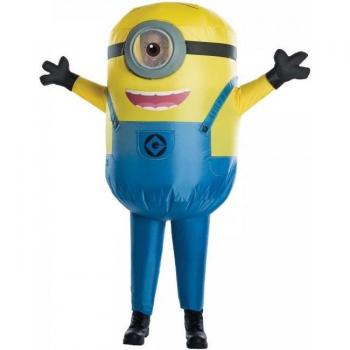 Disfraz Inflable Adulto Unissex Minions Stuart Amarillo/Azul/Negro Standard