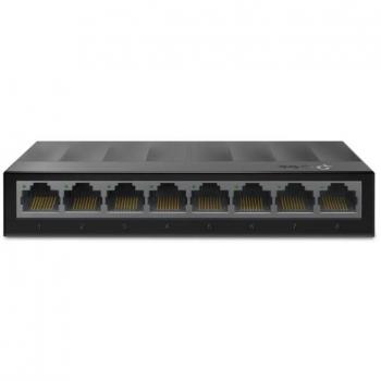 TP-Link LS1008G Unmanaged Gigabit Ethernet Switch, 8 Ports (10/100/1000 Mbps), 16 Gbps, Desktop or Wall-Mountable, Plastic Housing