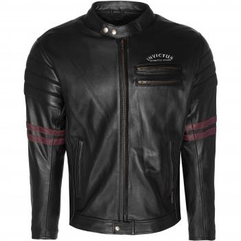 Chaqueta de Cuero de Moto Estilo Vintage Cafe Racer Invictus Hades