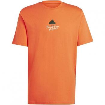 Camiseta adidas brand love signature graphic hombre rojo, camiseta de manga corta para hombre, color rojo, talla L