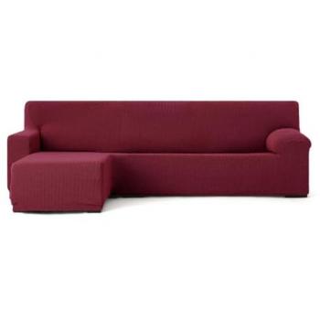 Funda para chaise longue de brazo corto izquierdo Eysa JAZ Burdeos 120 x 120 x 360 cm