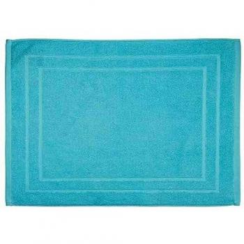 Alfombra de baño de algodón azul turquesa 50x70 cm - Atmosphera Creador de Interior