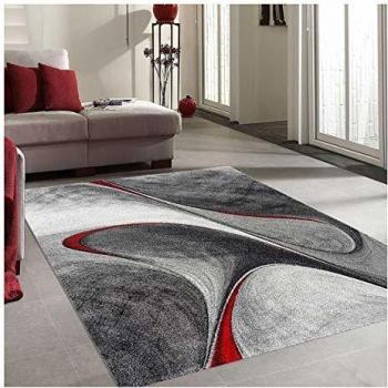 Alfombra Redonda Moderna para Cocina - Un Amor de Tapiz - Roja Ø120cm - Polipropileno