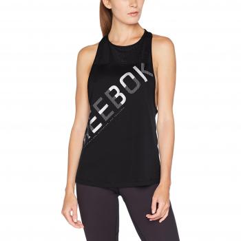 Reebok Wor Graphic Mesh Camiseta, Hombre, Negro, L