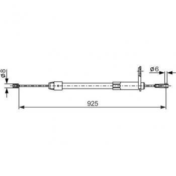 Cable de freno de mano BOSCH 1 987 477 846