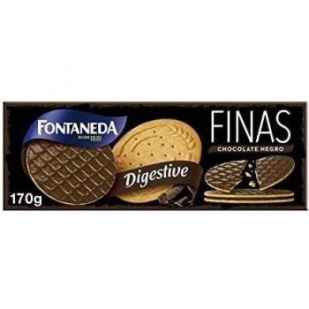 Fontaneda Digestive Finas Chocolate Negro, 170g