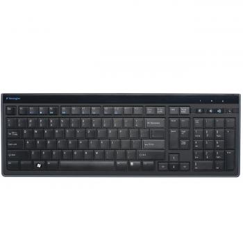 Teclado Kensington Alámbrico Ultraplano Negro AZERTY Reacondicionado