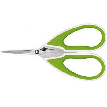 Wedo 9754060 - Tijeras universales de acero inoxidable, 15 cm, color verde y blanco