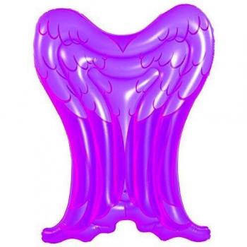 Muñecas Saica- Angel Wing Mat Colchón ETA Hinchable, Color Fucsia