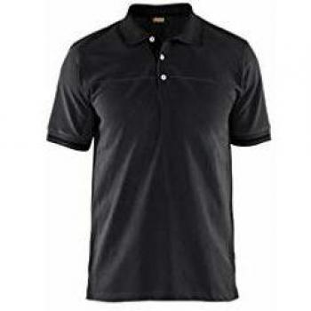 Blaklader Two-Tone Polo Shirt in Dark Gray and Black, Size XS