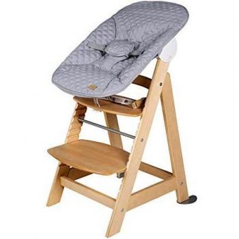 Silla Evolutiva Born Up 2 en 1 con Reclinable y Accesorio Estilo Gris Natural
