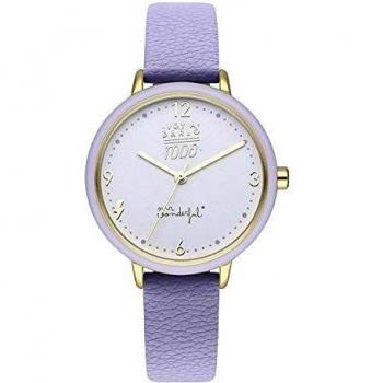 Mr wonderful Wonderful Time Reloj para Mujer Analógico de Cuarzo con Brazalete de Piel de Vaca WR20300