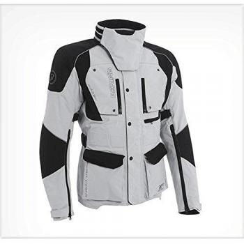 Bering moto Bering-Chaqueta de senderismo, color negro y Gris