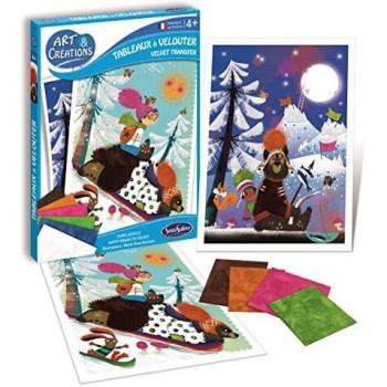 Sentosphère 2060 Tableros con Papel de Terciopelo Osos Felices, Multicolor